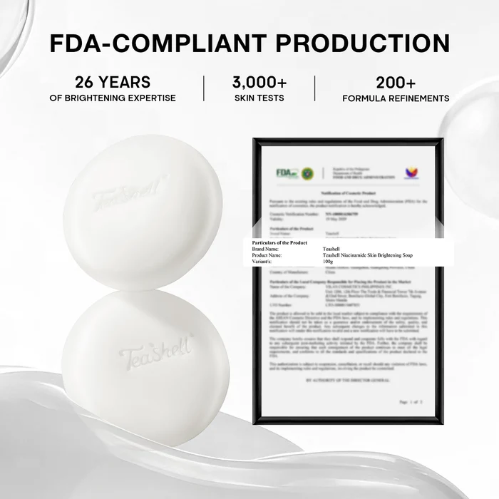 Teashell 3D Niacinamide Whitening Soap