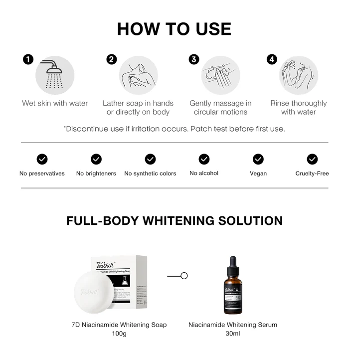 Teashell 3D Niacinamide Whitening Soap