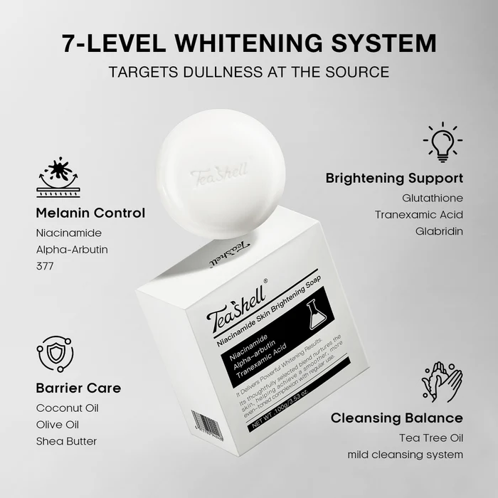 Teashell 3D Niacinamide Whitening Soap